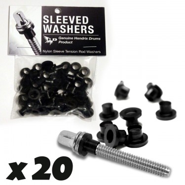 Sleeved Washers - Black (x20)