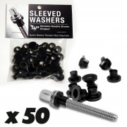 Sleeved Washers - Black (x50)