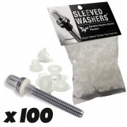 Sleeved Washers - White (x100)
