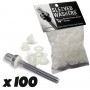 Sleeved Washers - White (x100)