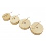 Set of 4 Wooden Toms + 4 Beaters - 3+