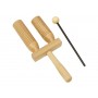 Small Agogo Beech 2 Tone with Beater - 3+