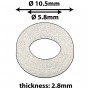 CB-W - Nylon Washer for Tension Rods - White (x20)