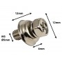 MSC5-12 - M5 12mm - Tornillos Sujeccion Bellota para Casco de Metal (x10)