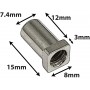 SN-SQ-15S - Swivel Nut 15mm Square Head - Steel (x10)