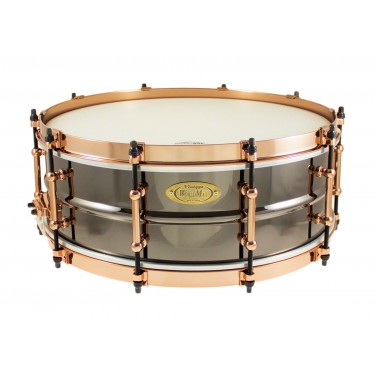 BK-5014SFXG - Black Dawg Aztec Gold Vintage 14" x 5" Snare Drum - Brass Shell