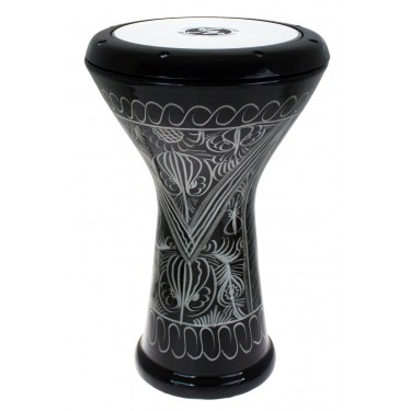 EA-E-BK1 - Darbuka Egipcia Aluminio - Grabado Negro