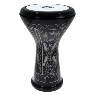 EA-E-BK2 - Darbuka Egipcia Aluminio - Grabado Negro