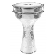 TA21EJ - Darbouka Turque 41cm Gravé avec Cymbalettes