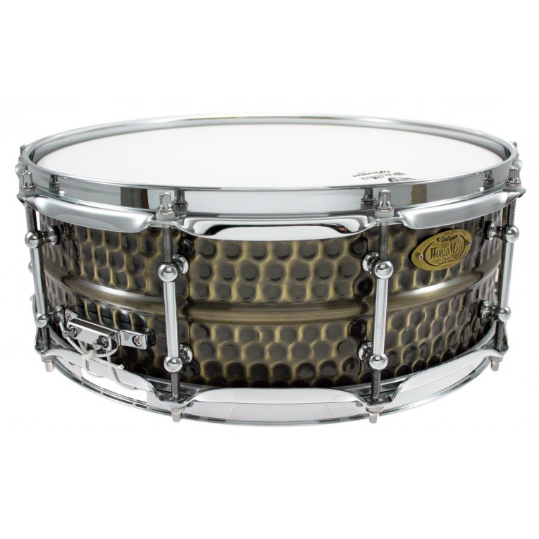 WorldMax - BKH-5014SH - Black Dawg 14 x 5 Snare Drum - Hammered Brass  Shell - Distribuição Portugal
