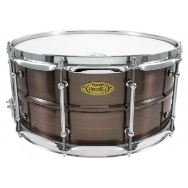 BKR-6514SH - Black Dawg 14" x 6.5" Snare Drum - Brushed Red Copper Brass Shell