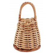 Caxixi Petit Osier Fond Coco 12cm