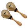 Paire Maracas Petit Peau Naturelle 14cm