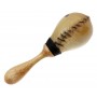 Paire Maracas Petit Peau Naturelle 14cm