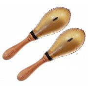 Paire Maracas Grand Peau Naturelle 28cm