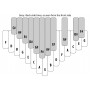 Kalimba Alto Chromatic 26 Notes Box-Resonator