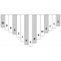 Kalimba Trademark Alto Celeste 15 Notes sur Table