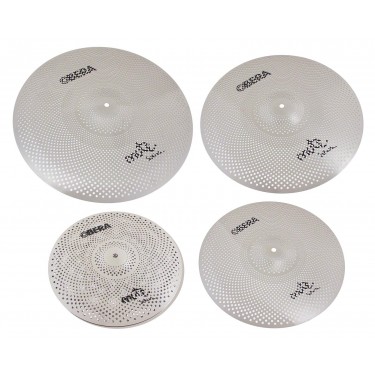 Set 4 Cymbales Silencieuces Mute - 14" 16" 18" 20"