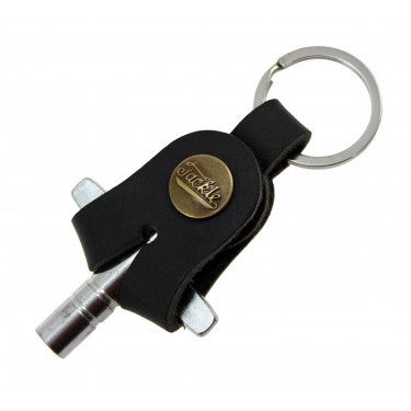 Leather Drum Key - Black