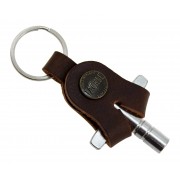 Leather Drum Key - Mahogany