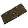 Roll Up Sac Baguette Waxed Canvas - Vert