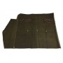 Roll Up Sac Baguette Waxed Canvas - Vert