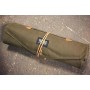 Waxed Canvas Roll Up Stick Case - Forest Green