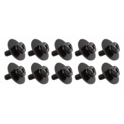 WSC4-11BK - M4 11mm Noir - Vis Intérieure d'Accastillage pour Fût Bois (x10)