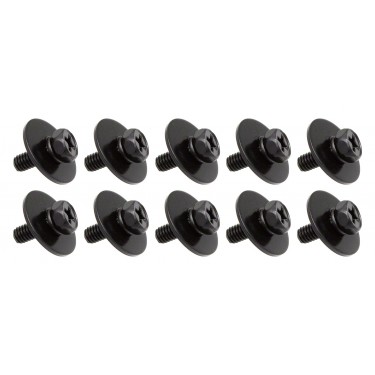 WSC4-11BK - M4 11mm - Tornillos Sujeccion Bellota para Casco de Madera - Negro (x10)