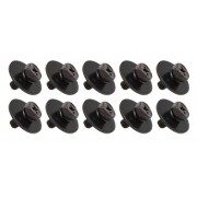 WSC4-9BK - M4 9mm Noir - Vis Intérieure d'Accastillage pour Fût Bois (x10)
