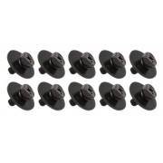 WSC4-9BK - M4 9mm - Tornillos Sujeccion Bellota para Casco de Madera - Negro (x10)