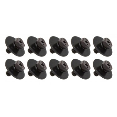 WSC4-9BK - M4 9mm - Tornillos Sujeccion Bellota para Casco de Madera - Negro (x10)