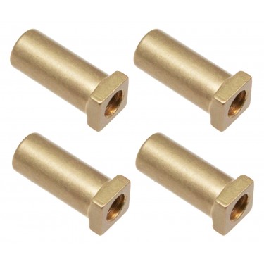 SN-SQ-20RL - Swivel Nut 20mm Square Head - Lacquered Brass (x4)