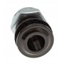 AVH8BK - hole vent Nero Die Cast 16mm