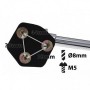 BDS10 - Adjustable Straight Bass Drum Spurs (x2)
