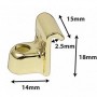 DC7RA - HSFB23 Drum Claw Hook - Raw Brass (x2)