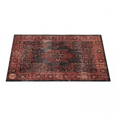 VP130-RBL - Tapis Vintage Persian 1.30 x 0.90m Antidérapant - Black Red