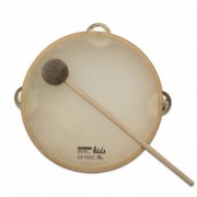 Tambourin 3 cymbalettes 20cm + 1 Baguette 