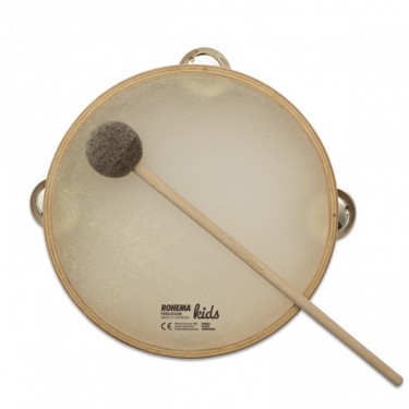 Headed Tambourine 20cm + 1 Beater