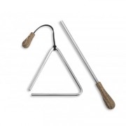 Triangle en acier - 10cm + Baguette