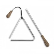 Triangle en acier - 15cm + Baguette