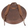 22" Backpack Leather Cymbal Case - Brown