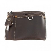 Leather utility pouch - Brown