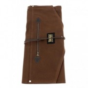 Wax Canvas Roll-Up Stick Case - Brown