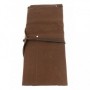 Wax Canvas Roll-Up Stick Case - Brown