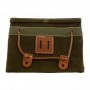 Waxed Canvas Gig Pouch - Forest Green