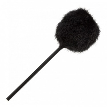 209BLK - BD Kick Beater - Black Furry - Black Shaft