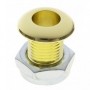 AVH5BR - Luftloch Pressgeformt 20mm Bohrung Goldfarbene