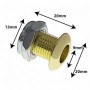 AVH5BR - Luftloch Pressgeformt 20mm Bohrung Goldfarbene