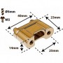 STOB4-BR - Deluxe Snare Strainer Die Cast Butt Plate 25mm - Brass